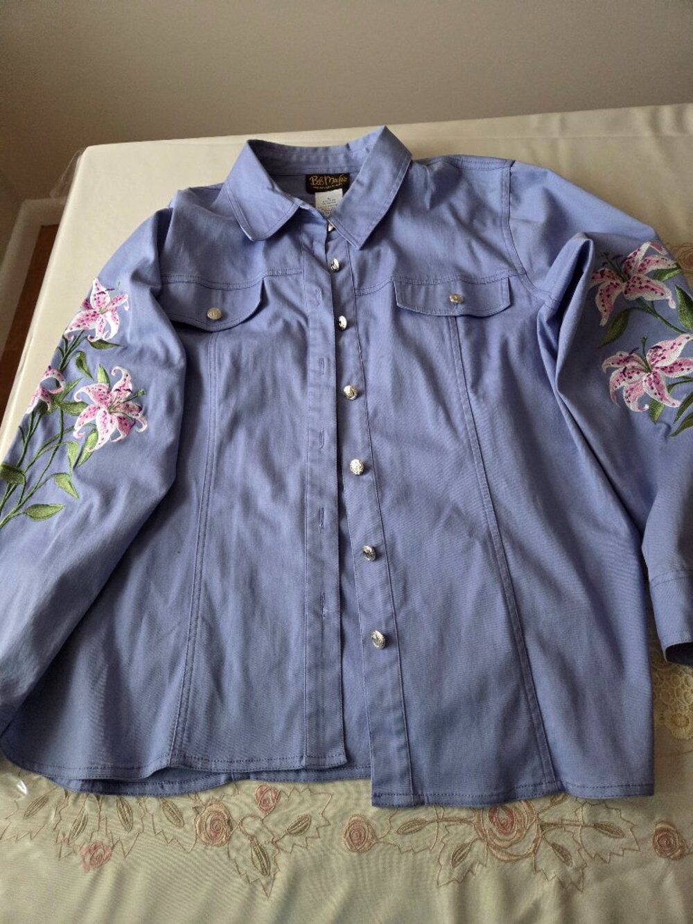 Bob Mackie Purple Tiger Lily Jacket
